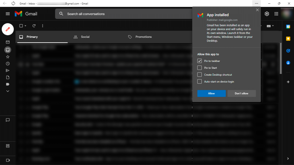 Ako pridať Gmail na panel úloh v systéme Windows (RÝCHLA PRÍRUČKA)