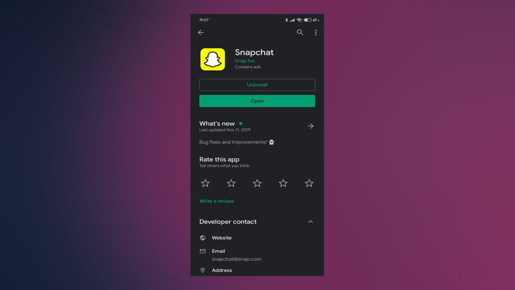 Fix: Snapchat stammar, fördröjer och kraschar på Android