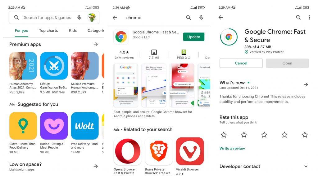 Eikö Google Chrome lataa sivuja Androidilla?  Kokeile näitä korjauksia