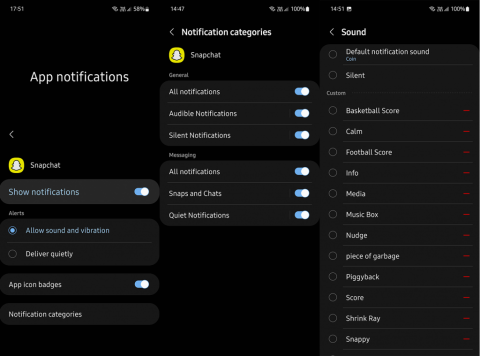 A Snapchat Notification Sound megváltoztatása Androidon