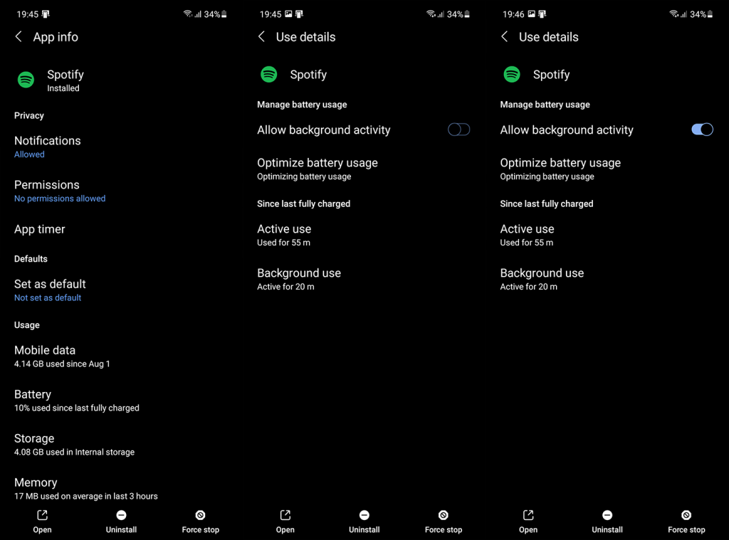 Oprava: Spotify prestane hrať, keď je obrazovka v systéme Android vypnutá