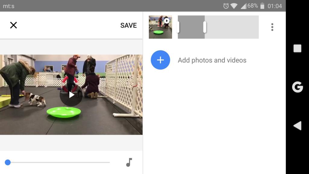 Videók szerkesztése a Google Fotókban