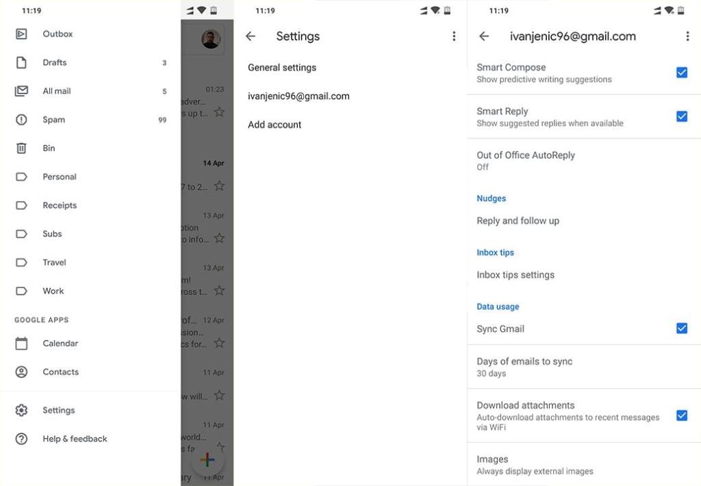 Synkroniseras inte Gmail på Android?  Prova dessa korrigeringar!