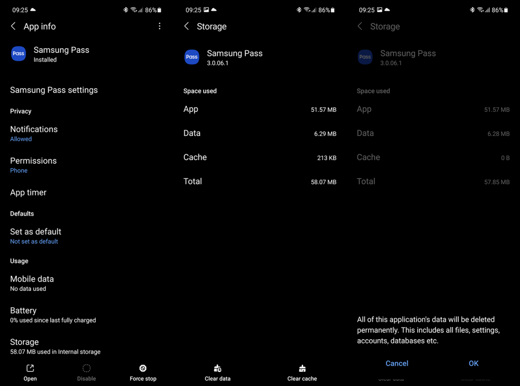 Samsung Pass fungerar inte?  Så här fixar du det