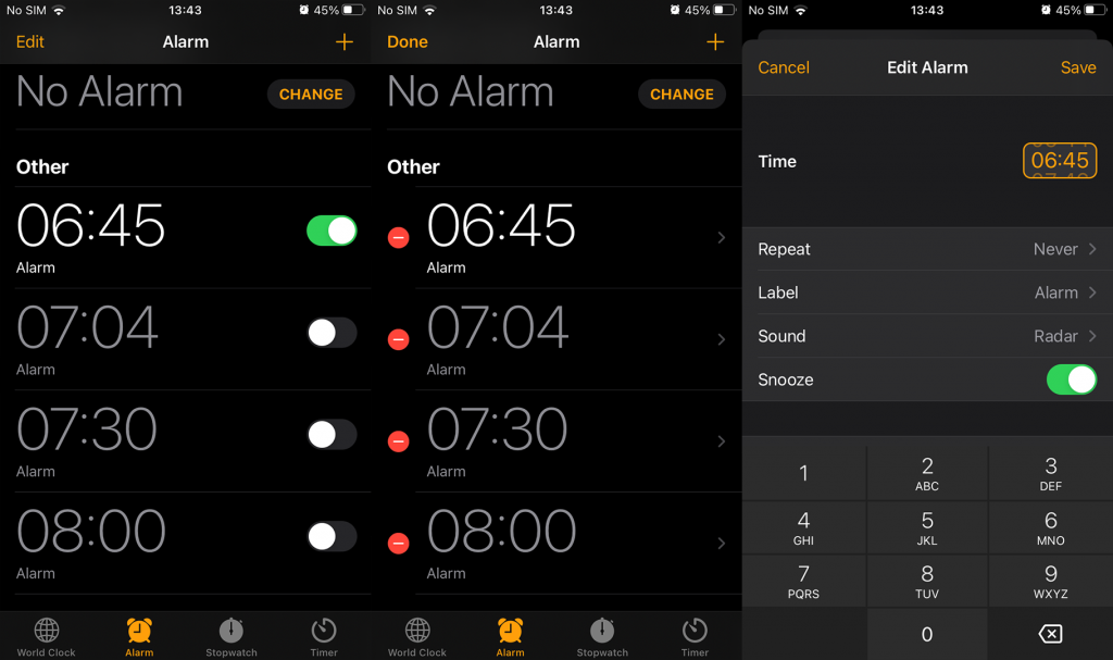 Co dělat, když se alarm iPhone nespustí