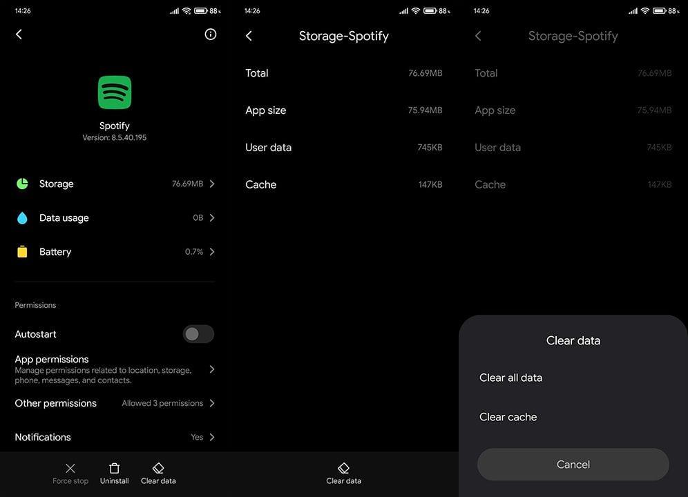 Oprava: Spotify sa pokúša prehrať upozornenie v systéme Android