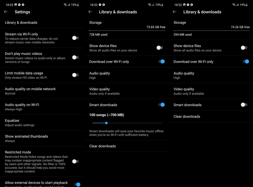 YouTube Music och YouTube letar efter ofullständiga nedladdningar (FIX)