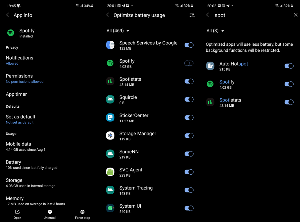 Oprava: Spotify prestane hrať, keď je obrazovka v systéme Android vypnutá