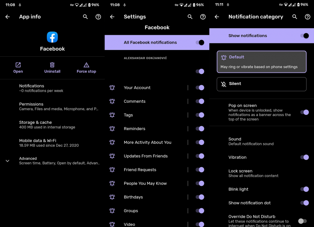 Facebookin äänien poistaminen käytöstä Androidissa ja iOS:ssä