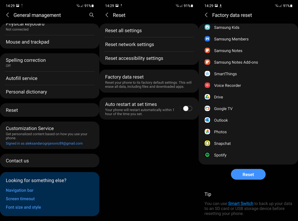 Javítás: A Google Services Framework folyamatosan leáll