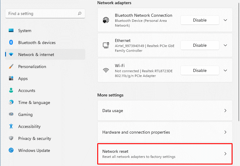 8 Javítja a Windows 11 „VirtWiFi-nek nincs internet-hozzáférése” problémáját