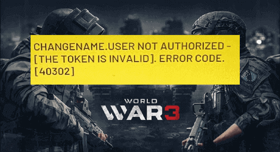 6 Opravy World War 3 Error Code 40302