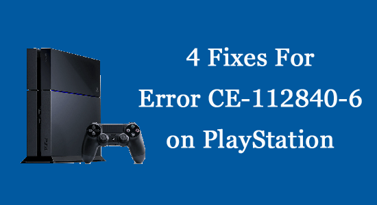 4 korrigeringar för fel CE-112840-6 på PlayStation