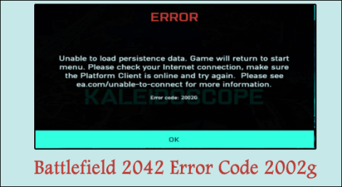 Fiks Battlefield 2042 Error Code 2002g på 7 enkle måter