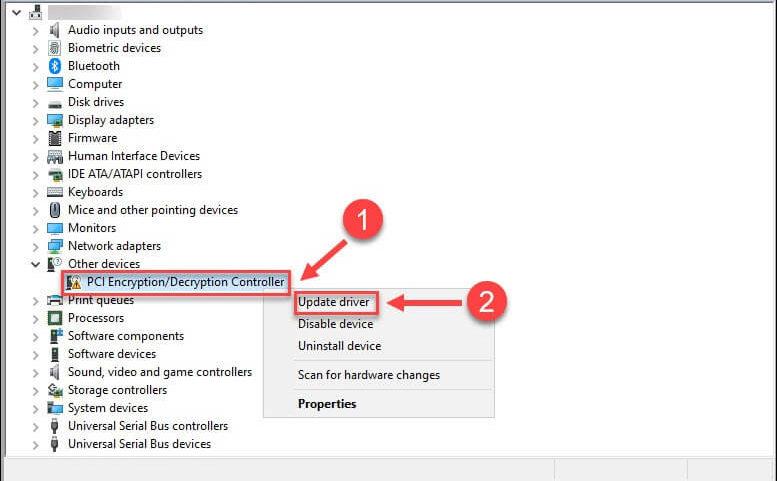 Fix: Problem med drivrutin för PCI-kryptering/dekrypteringskontroll