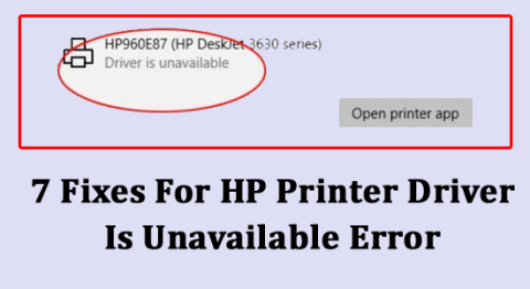 7 виправлень для помилки «Драйвер принтера HP недоступний».