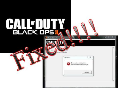 [Löst] Unhandled Exception Caught-fel i Call Of Duty: Black Ops II