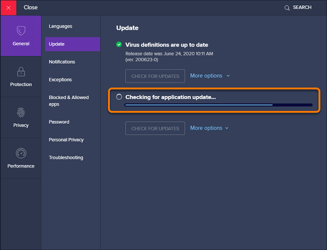 FIXAT: Avast Antivirus uppdaterar inte virusdefinitioner