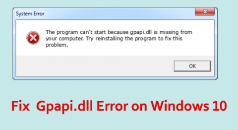 7 Gpapi.dll hiba javítása Windows 10 és 11 rendszeren