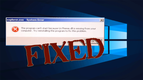Hogyan javítsunk ki uxtheme.dll.niwrad hibát a teljes rendszerösszeomlás elkerülése érdekében?
