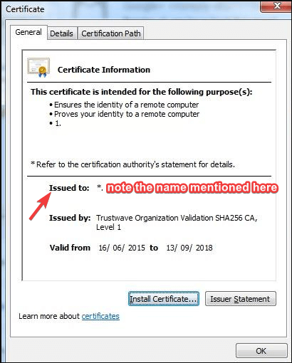 RETTET: Entitlement.diagnostics.office.com certifikatfejl