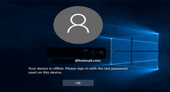 OPRAVENÉ: „Vaše zariadenie je offline.  Prihláste sa s posledným heslom” Windows 11/10