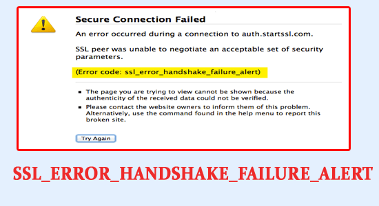 Felkod SSL_ERROR_HANDSHAKE_FAILURE_ALERT: 7 enkla korrigeringar