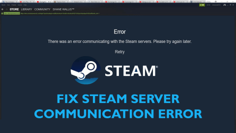 FIGYELMEZTETÉS: Hiba történt a Steam szerverekkel való kommunikáció során