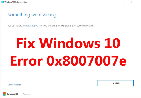 Fiks Windows 10 Update Error 0x8007007e [8 enkle måter]