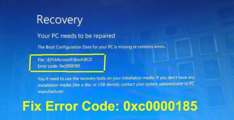 [Megoldva] Hogyan lehet kijavítani a rendszerindítási konfigurációs adatok 0xc0000185 hibakódját a Windows 10 rendszerben?