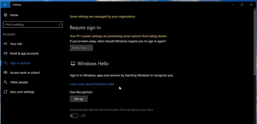 Hogyan aktiválható a Windows Hello a Windows 10 rendszerben?