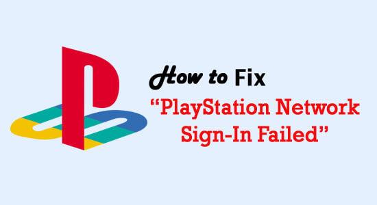 PlayStation Network-inloggning misslyckades [FIXAD]