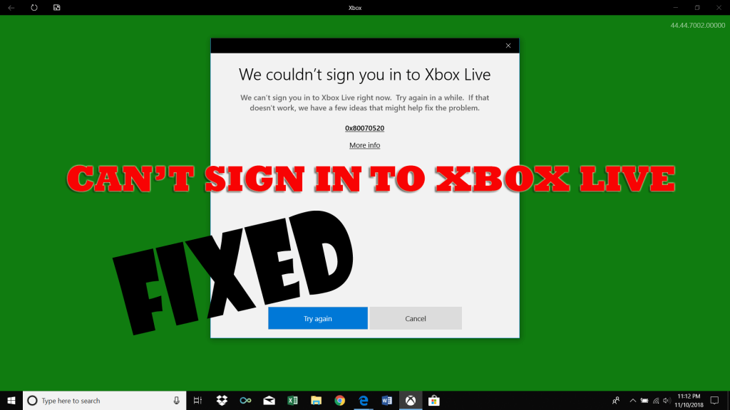 Kan du inte logga in på Xbox Live Problem?  [BÄSTA LÖSNINGAR]