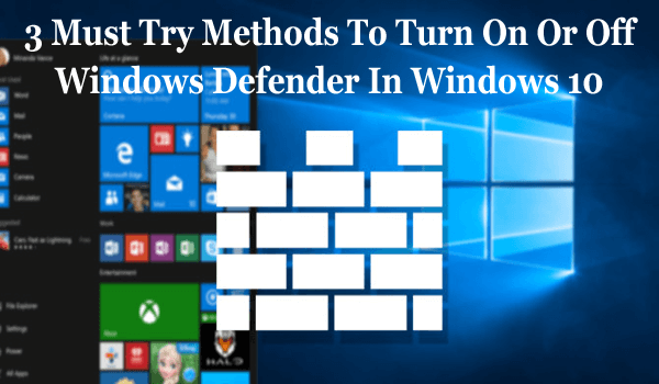 Jak zapnout nebo vypnout program Windows Defender v systému Windows 10