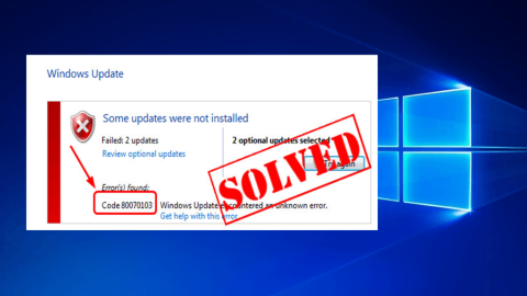 6 effektive måter å fikse Windows Update-feilkode 80070103