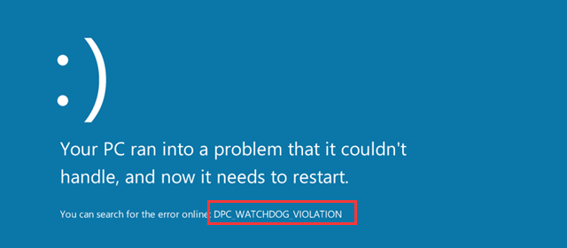 FIX: DPC Watchdog Violation Windows 10?[Detaljert veiledning]