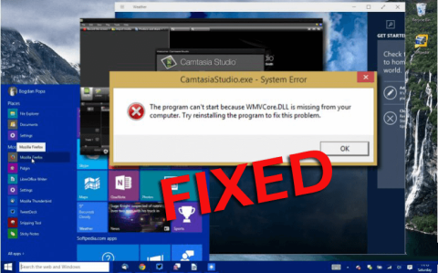 Fixa WMVCore.dll hittades inte eller saknades i Windows 10 [UPPDATERAD]