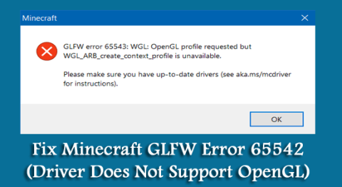 Fix Minecraft GLFW Error 65542 (drivrutinen stöder inte OpenGL)