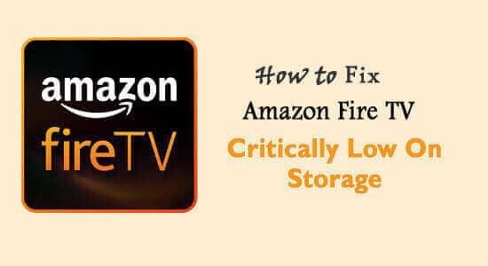 FIKSET: Amazon Fire TV Stick Kritisk lite lagringsplass raskt