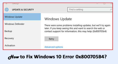 Hur fixar jag Windows 10-fel 0x800705B4? [SNABB OCH ENKEL ÅTGÄRD]