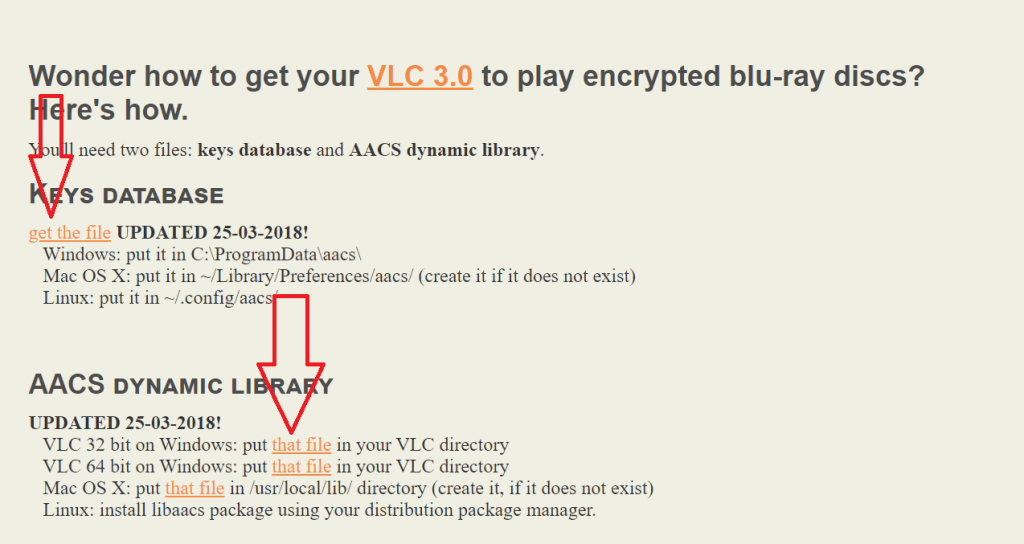 [Løst] "Denne Blu-Ray-platen trenger et bibliotek for AACS-dekoding" i VLC