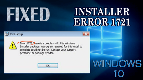 Så här fixar du Windows 10 Installer Error 1721 (smarta tips)