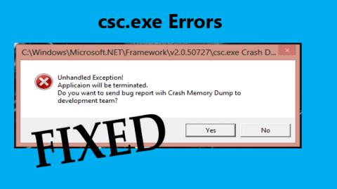 [LÖST] Hur fixar jag csc.exe-fel i Windows 10?