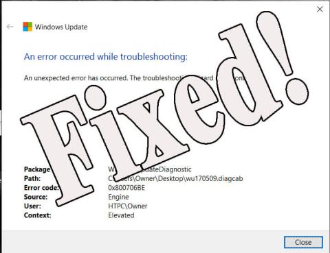 6 fungerande lösningar för att fixa Windows 10 Update Error 0x800706be