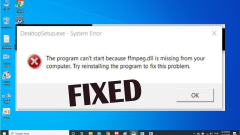 Reparer Ffmpeg.dll mangler feil på 5 enkle måter