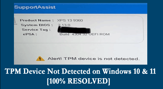 Пристрій TPM не виявлено під час завантаження Windows 10 і 11 [100% ВИРІШЕНО]