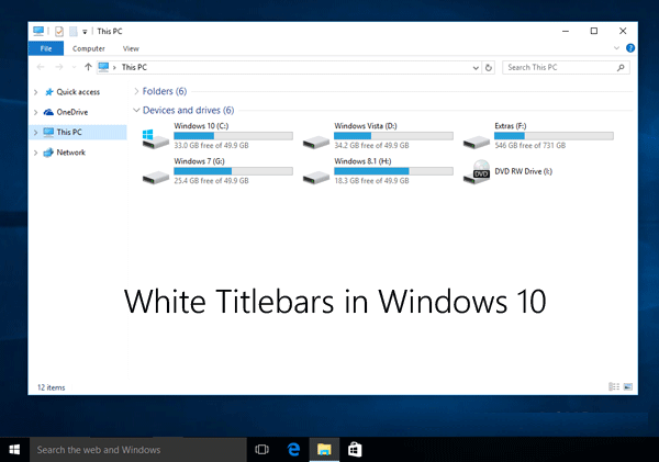 Bli kvitt den hvite tittellinjen i Windows 10 – En komplett veiledning