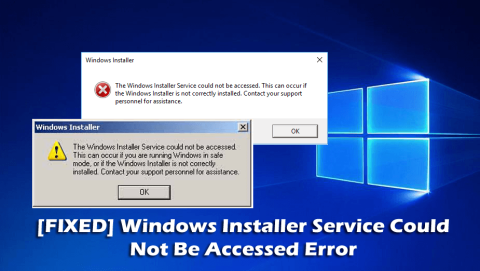 [JAVÍTOTT] A Windows Installer szolgáltatás nem érhető el Hiba