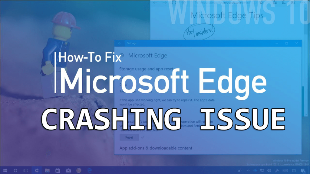 Microsoft Edge kraschar på Windows 10 Problem [FIXAT]