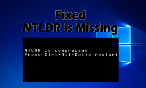 Hvordan fikse NTLDR mangler feil i Windows 10/8/7?